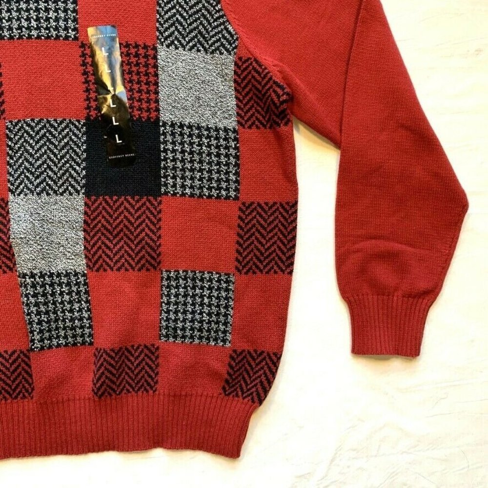 NWT Geoffrey Beene Color Block Sweater Pullover C… - image 7